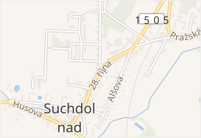28. října v obci Suchdol nad Lužnicí - mapa ulice