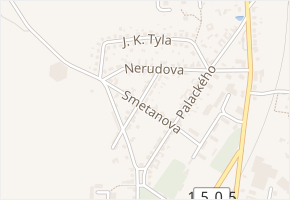 Bož. Němcové v obci Suchdol nad Lužnicí - mapa ulice