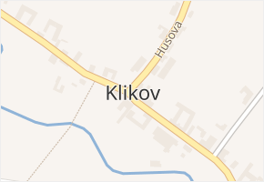 Klikov v obci Suchdol nad Lužnicí - mapa části obce