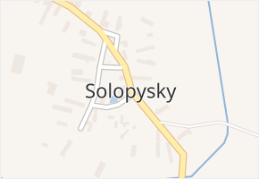 Solopysky v obci Suchdol - mapa části obce