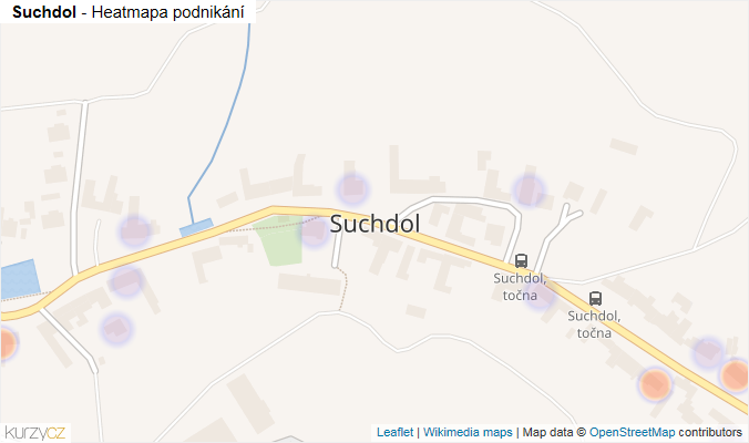 Mapa Suchdol - Firmy v části obce.