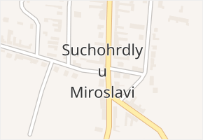 Suchohrdly u Miroslavi v obci Suchohrdly u Miroslavi - mapa části obce