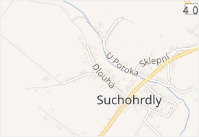 Dlouhá v obci Suchohrdly - mapa ulice