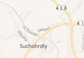 Sklepní v obci Suchohrdly - mapa ulice