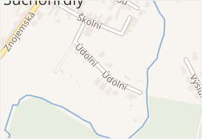 Údolní v obci Suchohrdly - mapa ulice