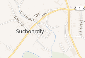 Za Zvoničkou v obci Suchohrdly - mapa ulice