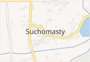 Suchomasty v obci Suchomasty - mapa části obce