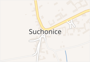Suchonice v obci Suchonice - mapa části obce