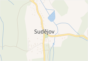 Sudějov v obci Sudějov - mapa části obce