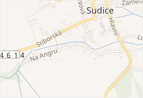 Na Angru v obci Sudice - mapa ulice