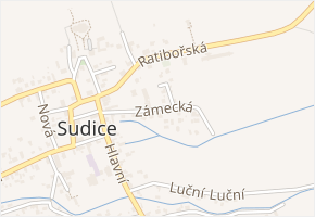 Zámecká v obci Sudice - mapa ulice