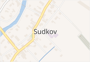 Sudkov v obci Sudkov - mapa části obce
