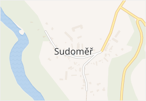 Sudoměř v obci Sudoměř - mapa části obce