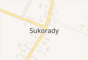 Sukorady v obci Sukorady - mapa části obce