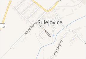 9. května v obci Sulejovice - mapa ulice