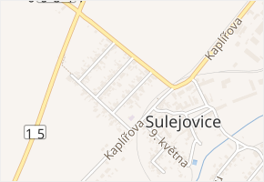 Komenského v obci Sulejovice - mapa ulice