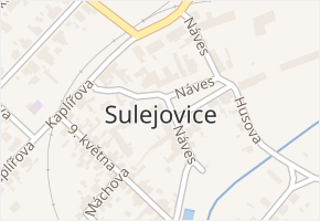 Sulejovice v obci Sulejovice - mapa části obce