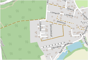 Džbánka v obci Sulice - mapa ulice