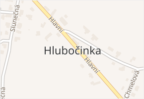 Hlubočinka v obci Sulice - mapa části obce
