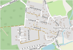 Jetelová v obci Sulice - mapa ulice