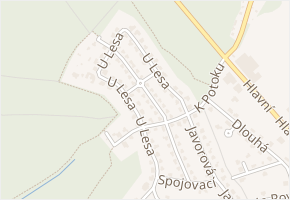 K Borovině v obci Sulice - mapa ulice