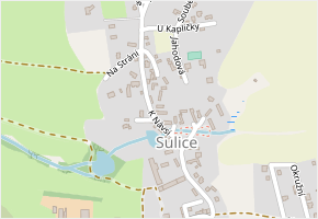 K Návsi v obci Sulice - mapa ulice