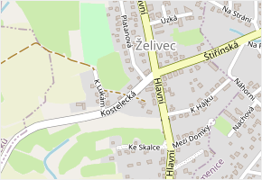 Kostelecká v obci Sulice - mapa ulice