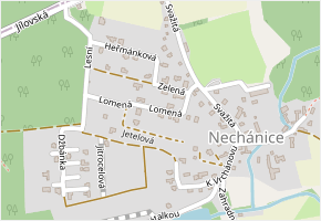 Lomená v obci Sulice - mapa ulice
