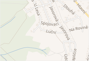 Luční v obci Sulice - mapa ulice
