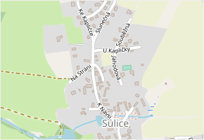 Na Rozcestí v obci Sulice - mapa ulice