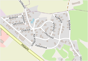 Ořechová v obci Sulice - mapa ulice