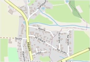 Rovná v obci Sulice - mapa ulice