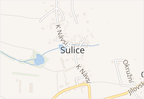Sulice v obci Sulice - mapa ulice