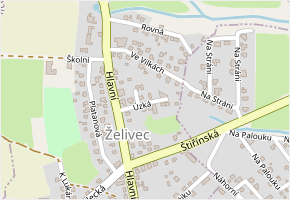 Úzká v obci Sulice - mapa ulice
