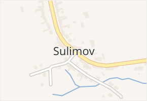 Sulimov v obci Sulimov - mapa části obce