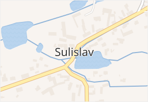 Sulislav v obci Sulislav - mapa části obce