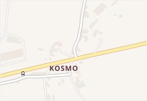 Kosmo v obci Šumavské Hoštice - mapa části obce