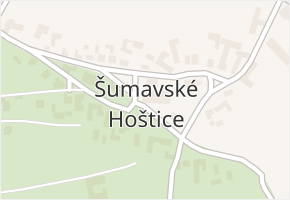 Šumavské Hoštice v obci Šumavské Hoštice - mapa části obce