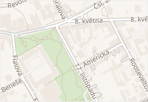 17. listopadu v obci Šumperk - mapa ulice