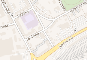 28. října v obci Šumperk - mapa ulice