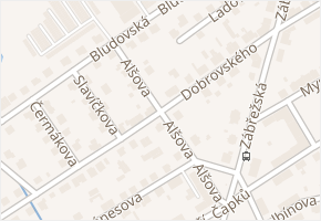 Alšova v obci Šumperk - mapa ulice