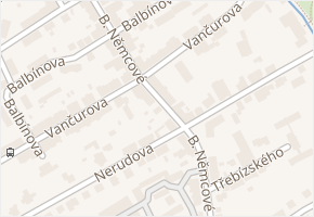 B. Němcové v obci Šumperk - mapa ulice