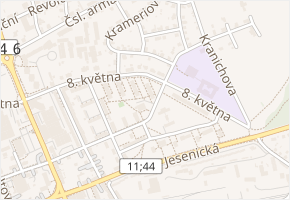 Bezejmenná v obci Šumperk - mapa ulice
