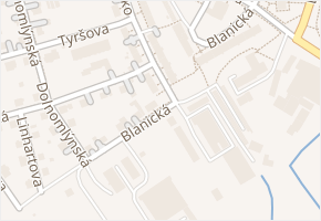 Blanická v obci Šumperk - mapa ulice