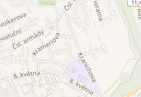 Brněnská v obci Šumperk - mapa ulice
