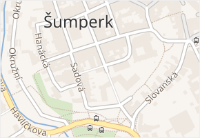 Bulharská v obci Šumperk - mapa ulice