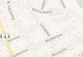 Chodská v obci Šumperk - mapa ulice