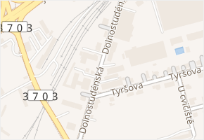 Dolnostudénská v obci Šumperk - mapa ulice