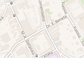 Dr. E. Beneše v obci Šumperk - mapa ulice