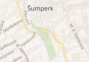 Husovo nám. v obci Šumperk - mapa ulice